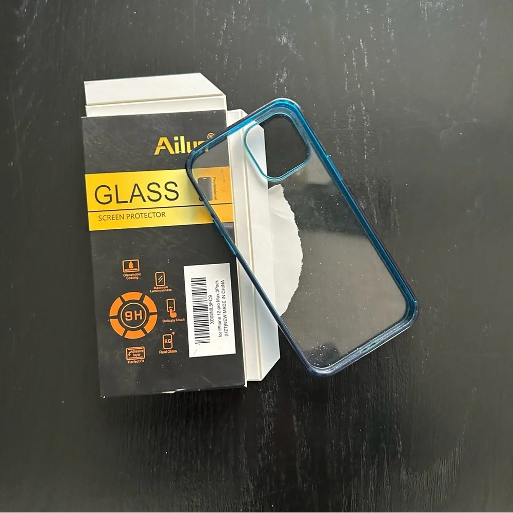FREE WITH BUNDLE iphones 12 Pro Max Case and One Screen Protector Glass